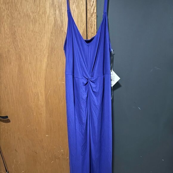 Ava&Viv Women's V-Neck Bodycon Dress Royal Blue NWT Size 2X - Picture 5 of 9